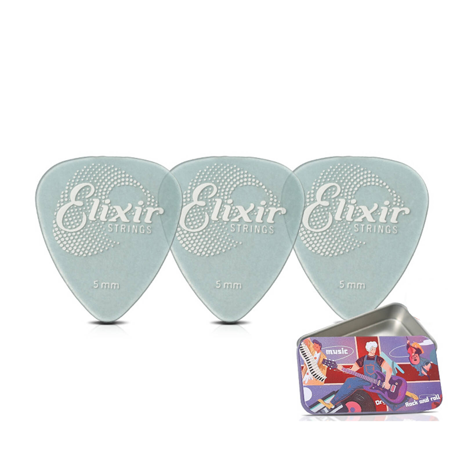 BESTSKY Guitar Picks,Guitar Technique Guitar Accessories,Performance Boost Abs Plastic Material Guitar Pick,Light Blue
